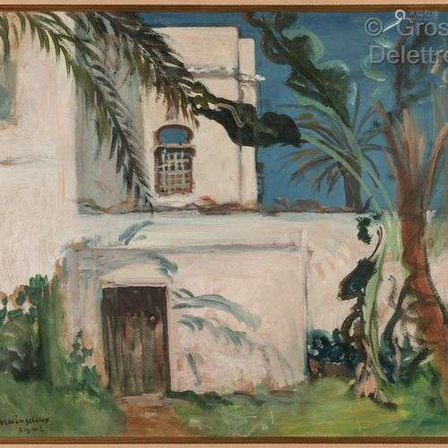 Lucien MAINSSIEUX (1885-1958) La Villa Abd-el-Tif 1942 Huile...