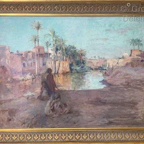 Georges GASTE (1869-1910) Medineh el Fayoum, 1898 Huile sur ...