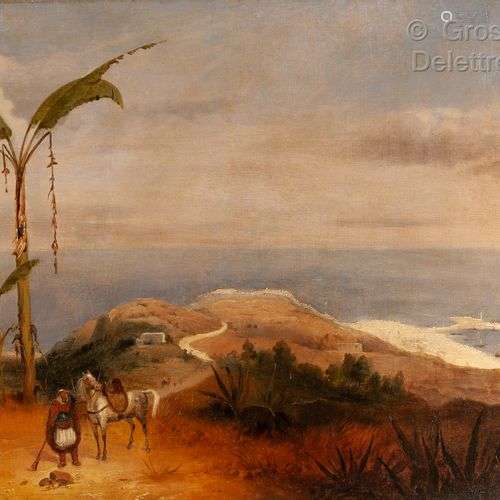 Auguste COOMANS (? -1896) Alger vu des hauteurs, 1848 Huile ...