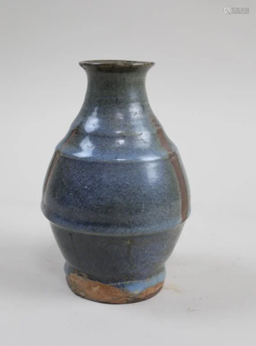 CHINESE JUNYAO VASE WITH PURPLE SPLASH