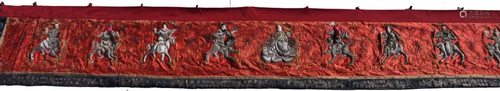 ANTIQUE CHINESE TAPESTRY WITH IMMORTALS