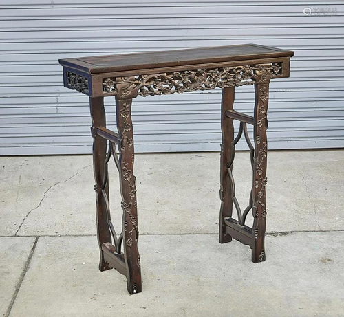 CHINESE HARD WOOD ALTAR TABLE