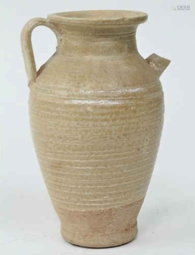 SMALL CHINESE POTTERY EWER