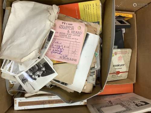 A photographic archive including albums, in 3 boxes.