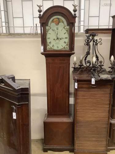 An early 19th century mahogany eight day longcase clock by T...