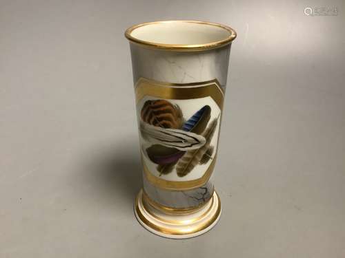 A Barr, Flight & Barr Worcester ‘feathers’ spill vase, c.181...