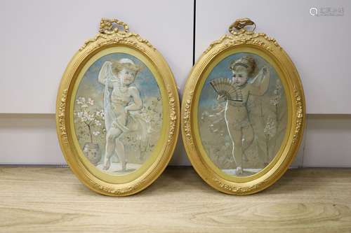 Attributed to William Stephen Coleman (1829-1904), pair of w...