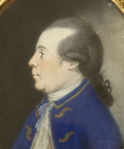 English School c.1790, pastel, Sir Richard Johnston Bart., 2...