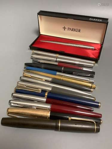 A collection of vintage fountain pens