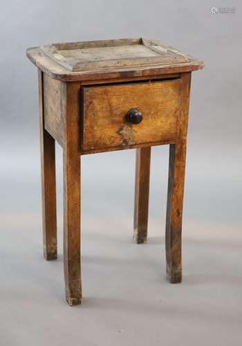 A Victorian mahogany book press table, lacking press, with o...