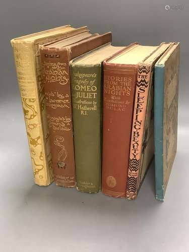 A group of illustrated children’s books by Dulac, Crane, Rac...