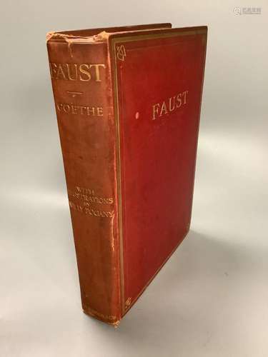 ° Goethe, Johann, Wolfgang von - Faust, qto, maroon gilt-blo...