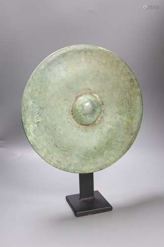 A Cambodian bronze gong, Khmer 12th/13th century, later meta...