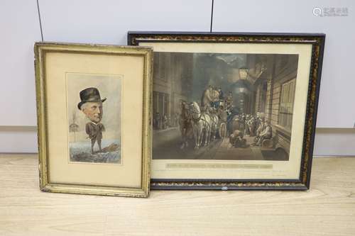 Hunt after Jones, coloured aquatint, Royal Mails starting fr...