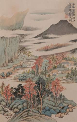 Album de peintures d’après Wang Shimin (王時敏, 1592-1680), ...