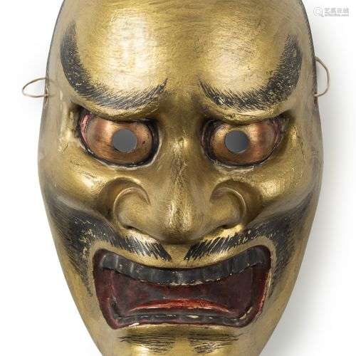 Masque de Nō, Japon, XIXe siècleEn bois de cyprès, à l’origi...