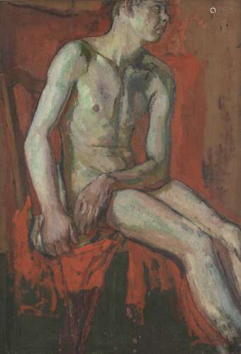 Duncan Grant (British, 1885-1978) Seated Male Nude 78.8 x 53...