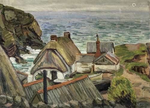 Duncan Grant (British, 1885-1978) Cornish Cottages 45.8 x 62...