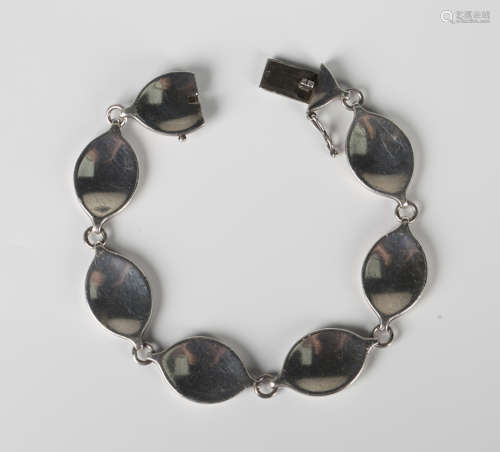 A Georg Jensen silver bracelet, designed by Flemming Eskilde...