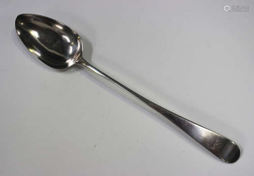 A George III Irish silver Old English pattern gravy spoon, D...