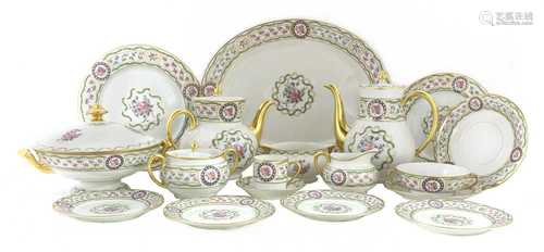 A Haviland Limoges 'Louveciennes' part dinner service,