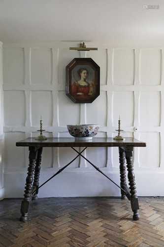 A Spanish walnut table,