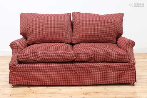 A modern two-seater sofa,