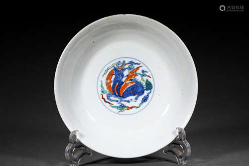 A QING STYLE PORCELAIN PLATE