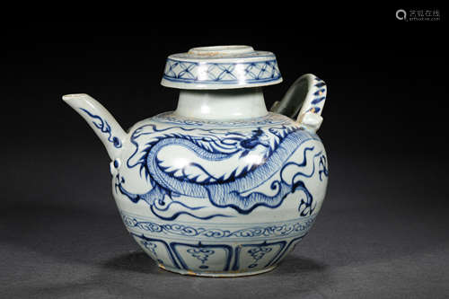 A YUAN STYLE PORCELAIN KETTLE