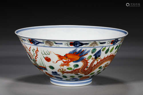 A QING STYLE PORCELAIN BOWL