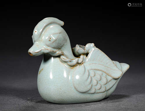 A SONG STYLE RUYAO WARE PORCELAIN WATER DROPPER