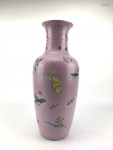 A Large Famille Rose Vase