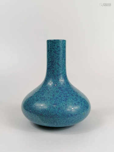 A Robin-Egg glazed bottle vase