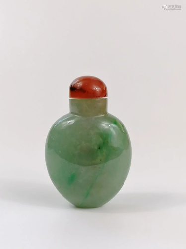 A Jade Enamel Snuff bottle