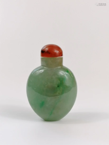 A Jade Enamel Snuff bottle
