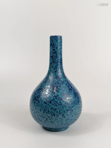 A Robin-egg glazed bottle vase