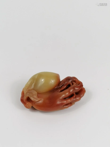 A Shoushan/Hardstone carved pendant