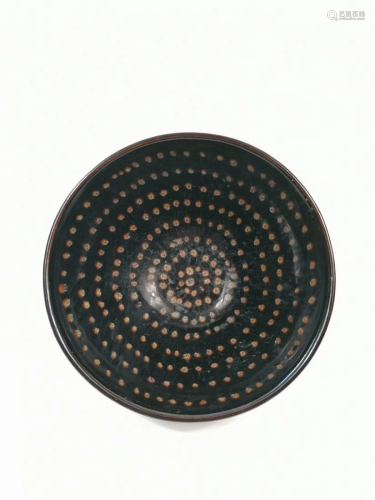 A Chinese Jizhou black-glaze tea bowl