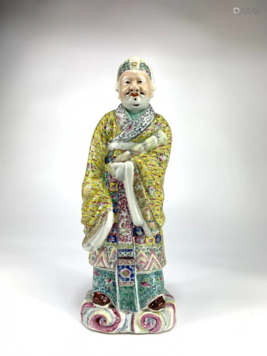 An enamelled figure of Zhang Guolao