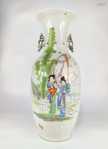 A famille rose vase