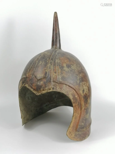 A Chinese Bronze Helmet