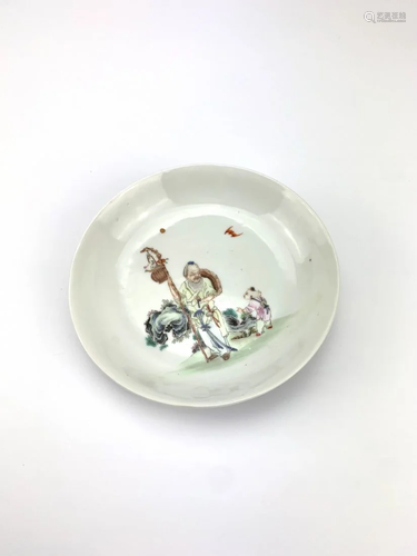 A small famille rose dish