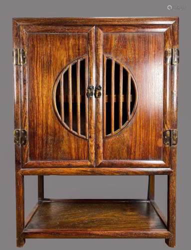 CHINESE HUANGHUALI TEA CABINET, QING DYNASTY