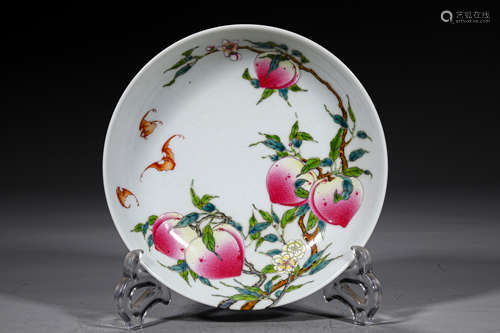 A QING STYLE PORCELAIN PLATE