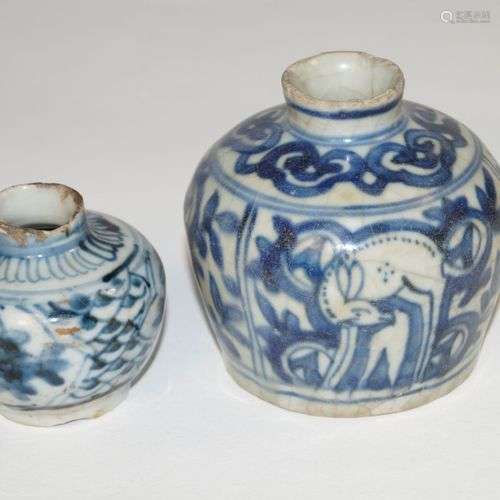 Antiquités chinoises, Pot à oreilles (d. 8 cm), probablement...