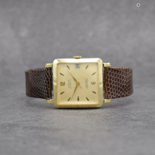 ANKER 14k yellow gold gents wristwatch