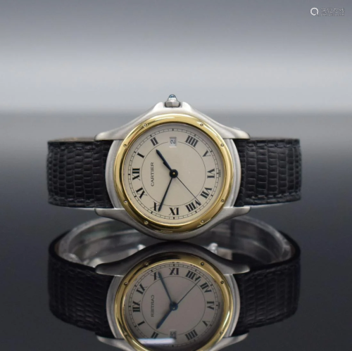 CARTIER Cougar wristwatch in steel/gold combined