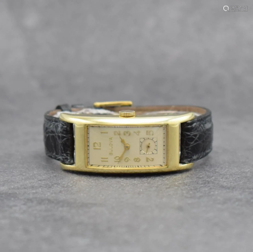 BULOVA 'Curvex' rectangular wristwatch, USA around 1940