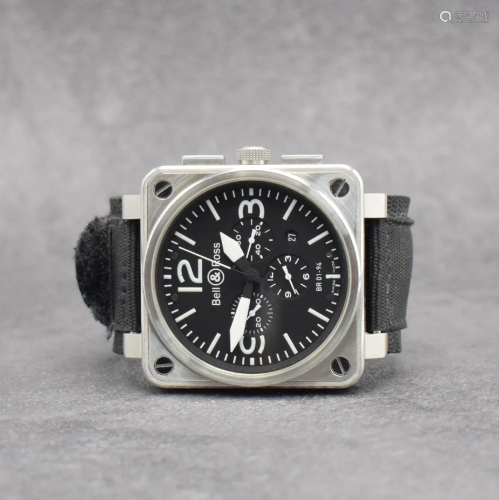 BELL & ROSS gents wristwatch with chronograph