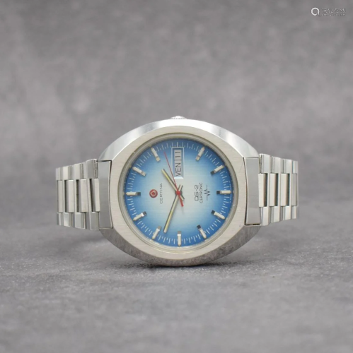 CERTINA rare, oversized gents wristwatch DS-2 Certronic